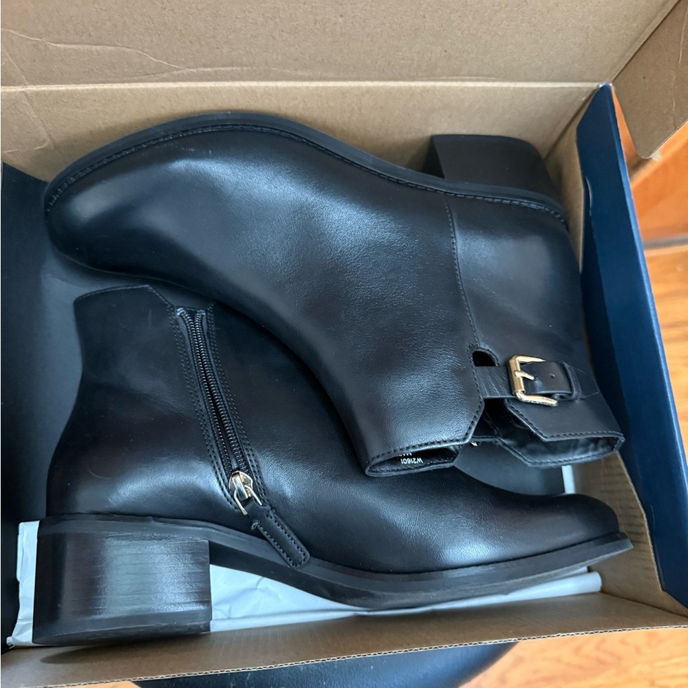 Cole Haan‎ Haidyn Bootie 45mm Black Leather Women's Size 9B Excellent Cond.